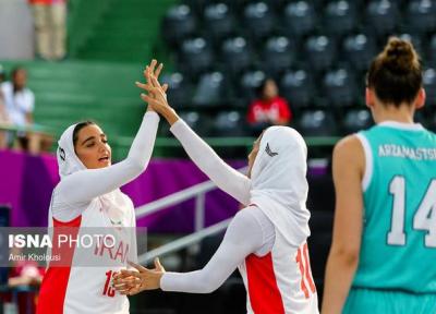 صعود دختران بسکتبال سه نفره ایران به یک چهارم نهایی مسابقات زیر 18 سال آسیا