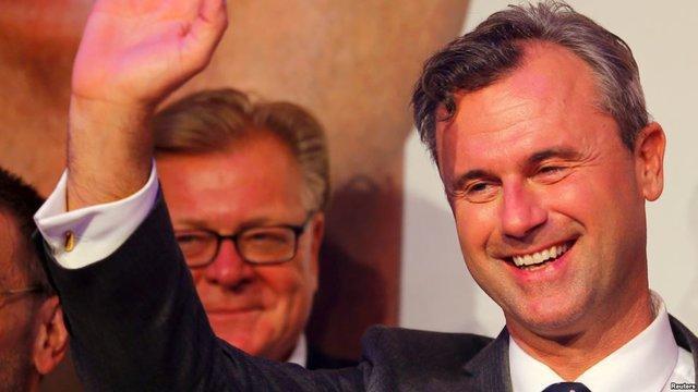 کاندیدای راست افراطی اتریش در آستانه رسیدن به ریاست جمهوری