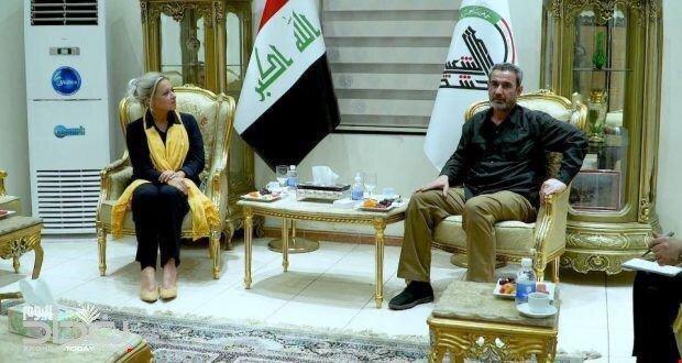 دیدار رئیس ستاد هیات حشد شعبی با نماینده سازمان ملل در عراق دیدار رئیس ستاد هیات حشد شعبی با نماینده سازمان ملل در عراق
