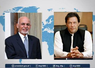 گفت وگو عمران خان و اشرف غنی درباره گفت وگوها صلح افغانستان